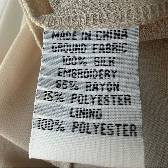 Talbots silk beaded brocade, lined, 12, sequins‎ short sleeved dressy formal top - Picture 11 of 11